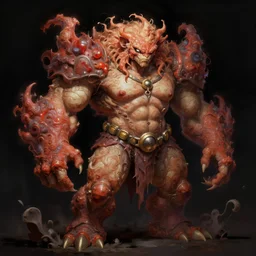 digital painting of mega - gnar by ina wong
