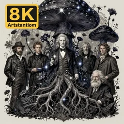 a beautiful digital illustration painting of a detailed gothic fantasy sparkles and overgrown roots, dark mushroom, flowers by benoit b. mandelbrot, steven belledin, martin johnson heade, lee madgwick, caspar david friedrich, and david rios ferreira. 8 k resolution trending on artstation concept art digital illustration