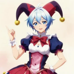 extremely attractive soft feminine male as a jester anime character screenshot, nagito komaeda and hisoka jester, anime feminine male fool, anime, intricate, sharp focus, illustration, highly detailed, digital painting, cell shaded, concept art, matte, male art by ilya kuvshinov and kyoto animation and wlop, ruan jia, greg rutkowski, studio quality