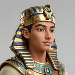 Portrait of a young clean shaven steampunk egyptian prince, highly detailed, smooth, sharp focus, artstation, illustration, digital art by WLOP