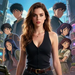 highly detailed portrait of gorgeous sexy aubrey plaza in detroit : become human, stephen bliss, 8 k, unreal engine, fantasy art by greg rutkowski, rhads, ferdinand knab, makoto shinkai and james gurney, sakimichan, rossdraws, tom bagshaw, global illumination, radiant light, detailed and intricate environment