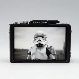 Hoth from star wars photographed by Ansel Adams using a Kodak Speed Graphic in 2 by 4 inch format.