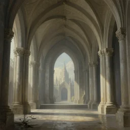 a utopian gothic surrealism painting of an archology