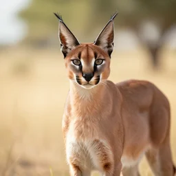 portrait photohraph of caracal, professional portrait, poster, scenic, beautiful, day time, sun light, natural light