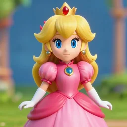 photo of princess peach posing, ultra details