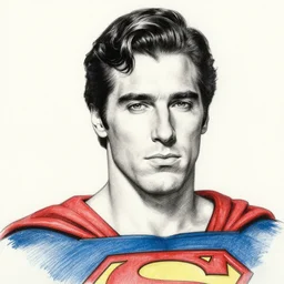 al pacino!!! jim lee!!! flat ink sketch by jim lee face close up headshot superman costume in the style of jim lee, x - men superhero comic book character by jim lee