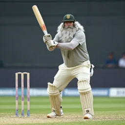 Gandalf playing cricket