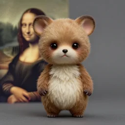 cute tiny animal as a doll, artdoll, artdoll, portrait by greg hildebrandt, studio lighting, muted colors, by terry richardson, by leonardo davinci, by beeple, ultrarelistic, extreme detail, caustics, trending on artstation, 8 k