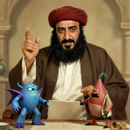 saddam hussein playing with bionicles, realistic, hyperdetailed