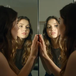 two recursive mirrors standing in front of each other endlessly refracting each other, 4 k, detailed photo, natural lighting, cinematic lighting, global illumination