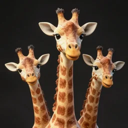 an 8 headed giraffe creature