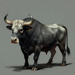 💀🐃, Greg rutkowski, Trending artstation, cinematográfica, digital Art