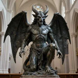 demon in a church