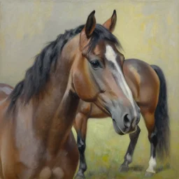 a beautiful painting horse, by picasso realistic oil painting