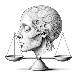 the meaning of balance represented as a soul in equilibrium, abstraction, abstract, insanely detailed and intricate, elegant, ornate, super detailed