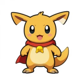 cute miss mascot drattak drattak salamence super hero sticker art, cronobreaker, beeple game icon