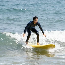 riding a yellow wave