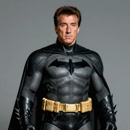 Sylvester Stallone as Batman, photo, digital art