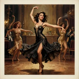 she was more like a beauty queen from a movie scene i said don't mind, but what do you mean, i am the one who will dance on the floor in the round she said i am the one, who will dance on the floor in the round she told, poster art, high quality, concept art, intricate, 4 k, highly detailed, dramatic