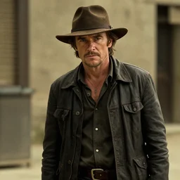 cinematic still of sam elliot in the good, the bad, and the ugly