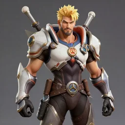 photo of reinhardt from overwatch in real life, taken with a canon eos 5 d,