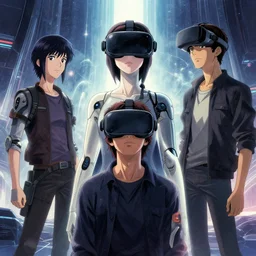 romantic video game, futurism, relationship, virtual reality, artificial intelligence, art by greg manchess and dragan bibin and alexandros pyromallis and katsuhiro otomo