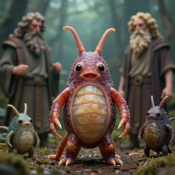 a portrait of a tardigrade standing with the gods of the tardigrades, by karol bak, james jean, tom bagshaw, rococo, sharp focus, trending on artstation, cinematic lighting, hyper realism, octane render, 8 k, hyper detailed, vivid, ultra detailed, highly detailed