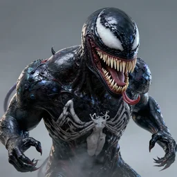 portrait of venom, intricate artwork, concept art, octane render, deviantart, cinematic, key art, hyperrealism, iridescent accents, portrait photograph, nikon 3 5 mm, photograph by greg rutkowski