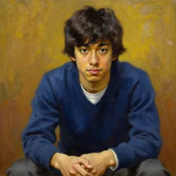 painting of hikaru nakamura, artwork by jc leyendecker