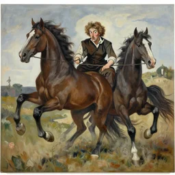 horses entangled by jenny saville and peter mohrbacher and frederick lord leighton, jumping, running, struggle, wide eyes, motion, guernica