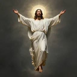 Jesus transcending his human form