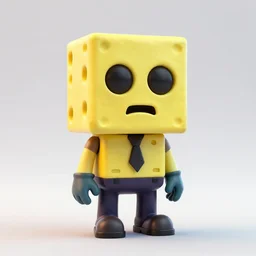 a radioactive zombie in marshmallow form, artstation, octane render