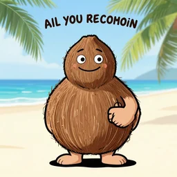 all you need is to find a coconut man,, silly, coconuts,