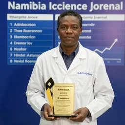 a scientist from namibia, award photo, science journal, 4 k