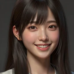 Clothed,worksafe.realistic style at CGSociety by WLOP,ilya kuvshinov,krenz cushart,Greg Rutkowski,trending on artstation.Zbrush sculpt colored,Octane render in Maya,Houdini VFX.Close-up realistic sexy Japanese J-Pop idol AV actress girl face,expressing joy,silky hair, deep eyes.Oil painting.Cinematic dramatic atmosphere,sharp focus,soft volumetric studio lighting.