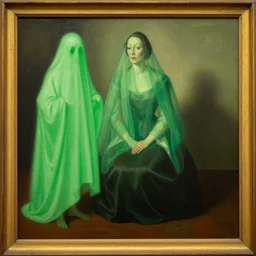 it'd the mey time with a green ghost of a lady by james ensor on the same drugs as salvador dali