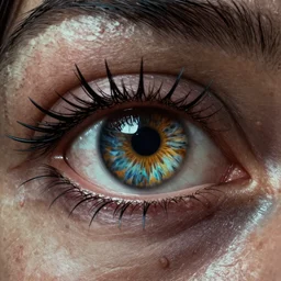 a render of a deadly eye , by dan mumford , Zdzisław Beksiński , 8k resolution , rendered in octane