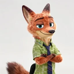 Screenshot from Payday 2 featuring Nick Wilde (from Zootopia)