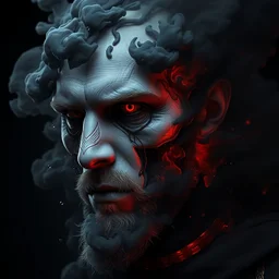 greg rutkowski and tom bagshaw and marc simonetti piece of art : digital art of a necromancer made of water particles and black smoke, hyper realistic portrait full of details, canon eos, zbrush, artstation