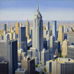 cloisonnism wide angle painting of megacity 1 from judge dredd megacity 1 from judge dredd in no mans sky no mans sky | masterpiece syd - mead, moebius, bekskinski