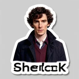 dye cut bbc sherlock sticker