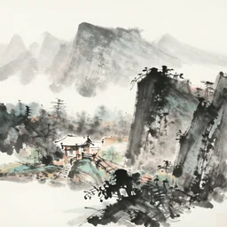 chinese ink painting desktop wallpaper