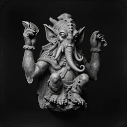 wet plate photography, dark background, cthulhu statue as gargoyle by beksinski