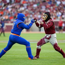 Space ninja fight, university of Florida versus Florida state university