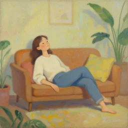 a painting of the most relaxing thing in the world.
