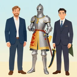 a colorful diagram of a knight by Božidar Jakac and Patrick Ching