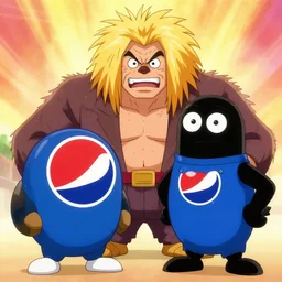 anime, shaggy god vs pepsi man