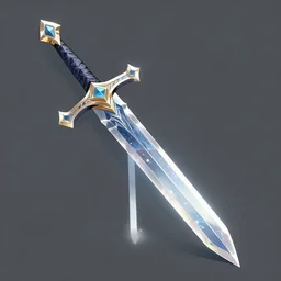 illustration link with crystal sword