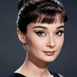 korean audrey hepburn, detailed cyberpunk gaia portrait by tim doyle