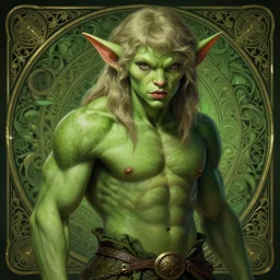 portrait of taylor swift as a goblin, d & d, muscular! green, fantasy, intricate, elegant, highly detailed, digital painting, artstation, concept art, smooth, sharp focus, illustration, art by artgerm and greg rutkowski and alphonse mucha